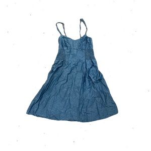Jean dress w/ ajustable straps